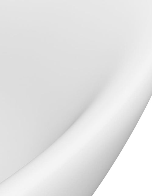 Загрузите изображение в средство просмотра галереи, Chiuvetă lux cu preaplin, alb mat, 58,5x39 cm ceramică, oval Lando - Lando
