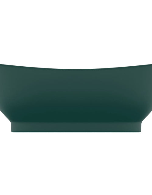 Загрузите изображение в средство просмотра галереи, Chiuvetă lux preaplin verde închis mat 58,5x39 cm ceramică oval Lando - Lando
