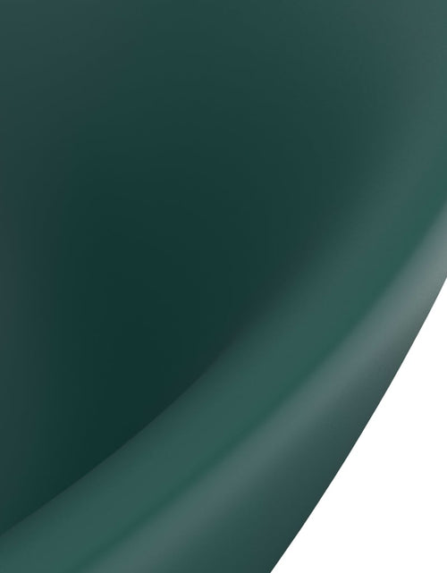 Загрузите изображение в средство просмотра галереи, Chiuvetă lux preaplin verde închis mat 58,5x39 cm ceramică oval Lando - Lando
