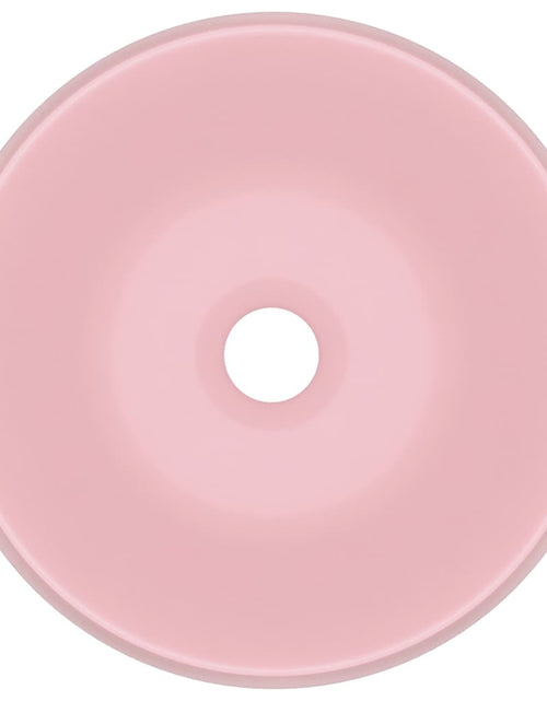 Загрузите изображение в средство просмотра галереи, Chiuvetă de baie lux roz mat 40x15 cm ceramică rotund Lando - Lando
