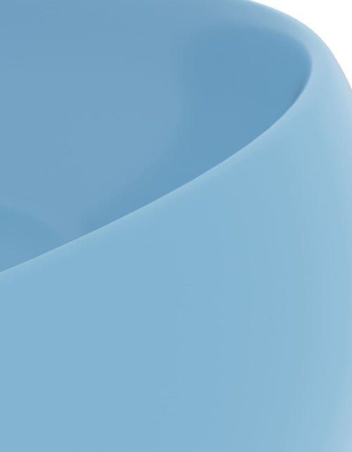 Загрузите изображение в средство просмотра галереи, Chiuvetă baie lux albastru deschis mat 40x15 cm ceramică rotund Lando - Lando
