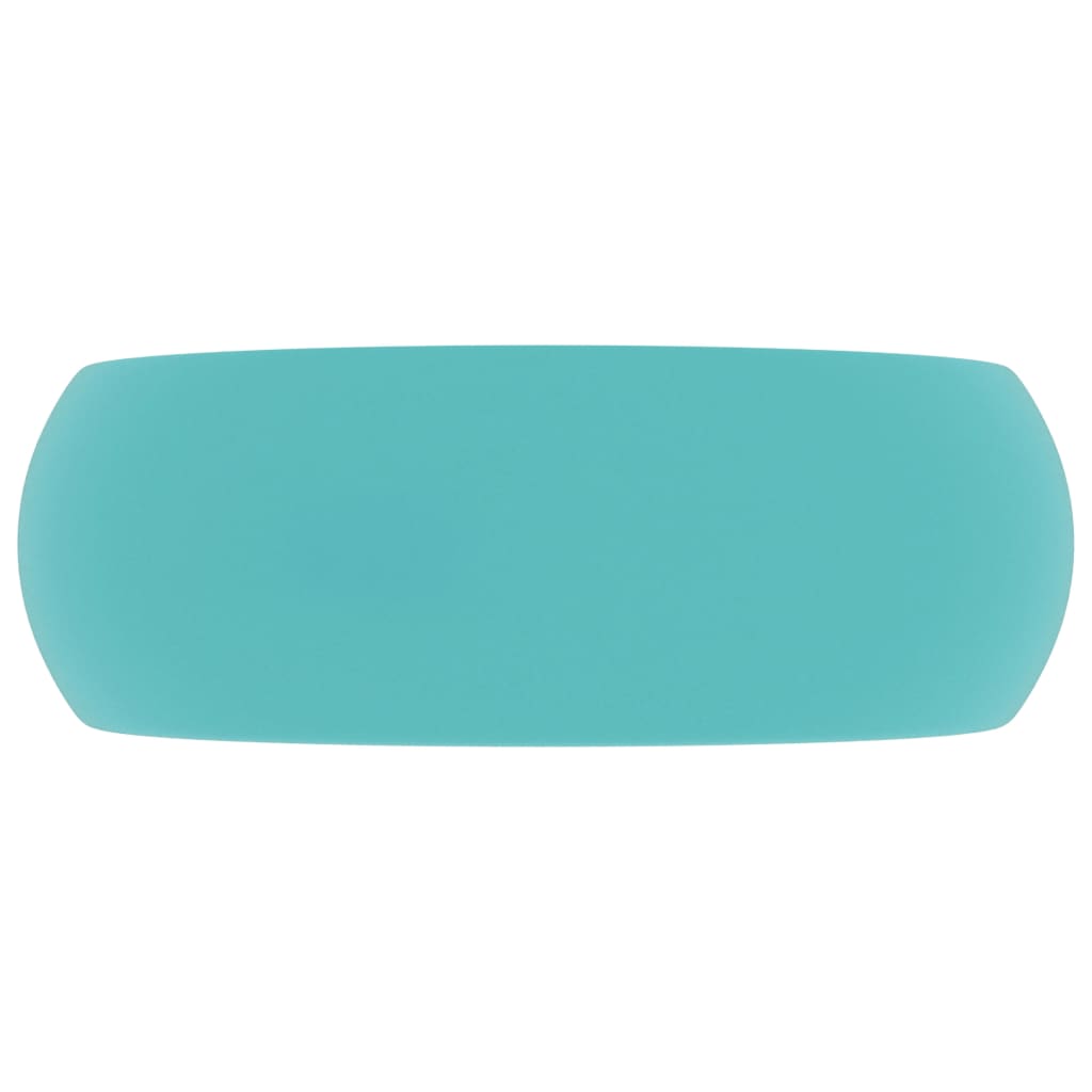 Chiuvetă baie lux verde deschis mat 40x15 cm ceramică rotund Lando - Lando