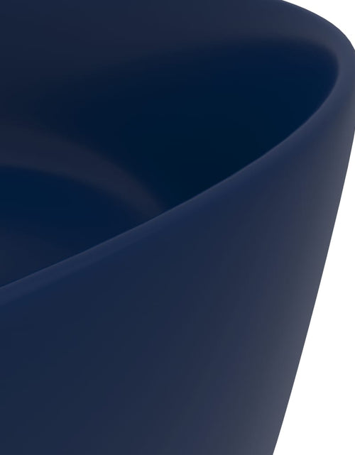 Загрузите изображение в средство просмотра галереи, Chiuvetă baie lux albastru închis mat 40x15 cm ceramică rotund Lando - Lando
