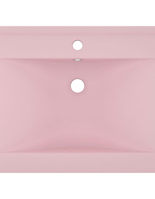 Încărcați imaginea în vizualizatorul Galerie, Chiuvetă baie lux orificiu robinet roz mat 60x46 cm ceramică Lando - Lando
