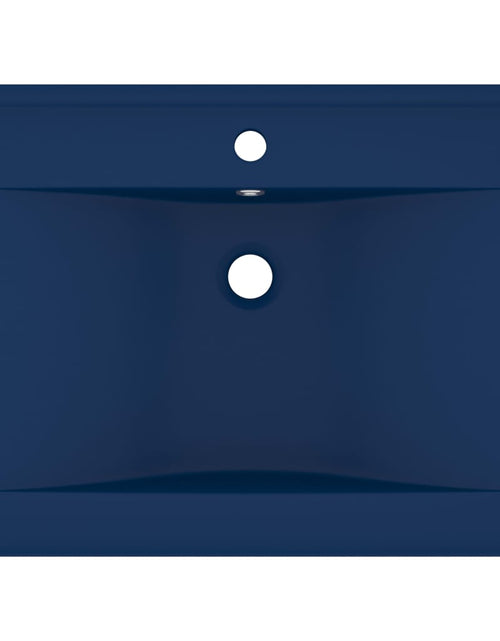 Încărcați imaginea în vizualizatorul Galerie, Chiuvetă baie lux orificiu robinet albastru 60x46 cm ceramică Lando - Lando
