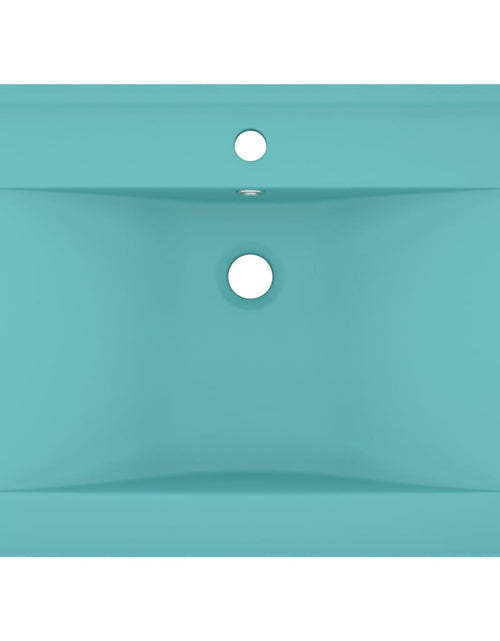 Загрузите изображение в средство просмотра галереи, Chiuvetă baie lux, orificiu robinet verde mat 60x46 cm ceramică Lando - Lando
