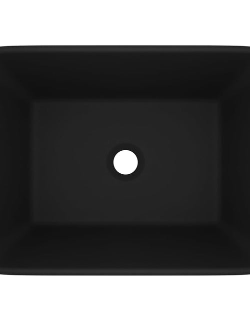 Загрузите изображение в средство просмотра галереи, Chiuvetă de baie lux, negru mat, 41 x 30 x 12 cm, ceramică Lando - Lando
