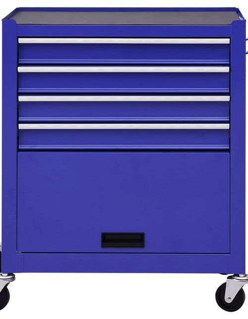 Загрузите изображение в средство просмотра галереи, Cărucior de scule cu 4 sertare, albastru, oțel Lando - Lando
