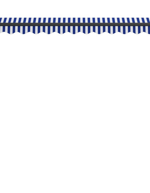 Загрузите изображение в средство просмотра галереи, Copertină retractabilă manual cu LED, albastru/alb, 300x250 cm Lando - Lando
