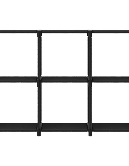 Загрузите изображение в средство просмотра галереи, Raft expunere 6 cuburi negru 103x30x72,5 cm, material textil Lando - Lando
