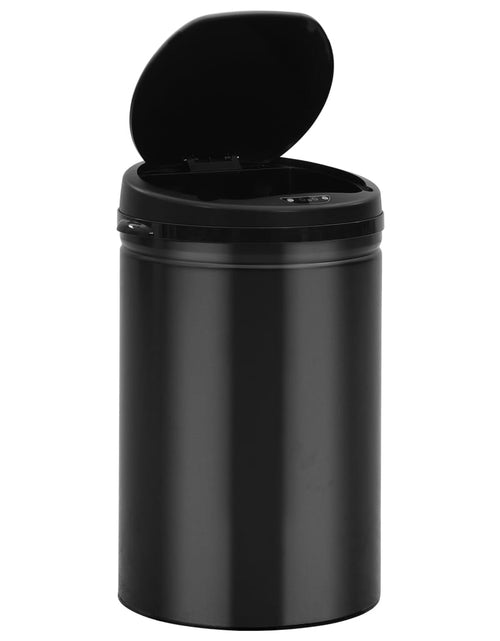 Încărcați imaginea în vizualizatorul Galerie, Coș de gunoi automat cu senzor, 30 L, negru, oțel carbon Lando - Lando

