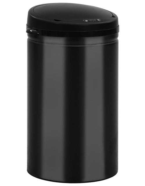 Încărcați imaginea în vizualizatorul Galerie, Coș de gunoi automat cu senzor, 40 L, negru, oțel carbon Lando - Lando
