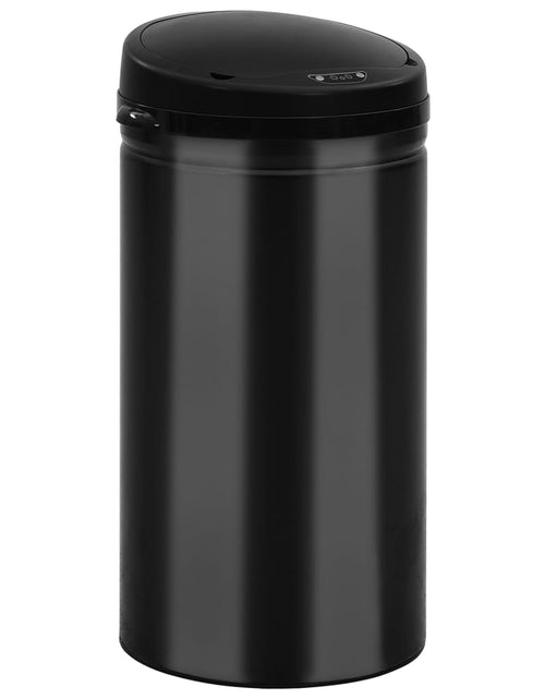 Încărcați imaginea în vizualizatorul Galerie, Coș de gunoi automat cu senzor, 50 L, negru, oțel carbon Lando - Lando
