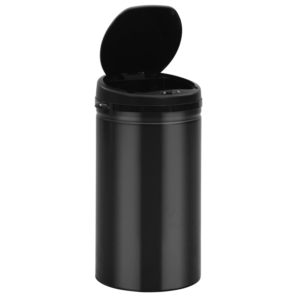 Coș de gunoi automat cu senzor, 50 L, negru, oțel carbon Lando - Lando