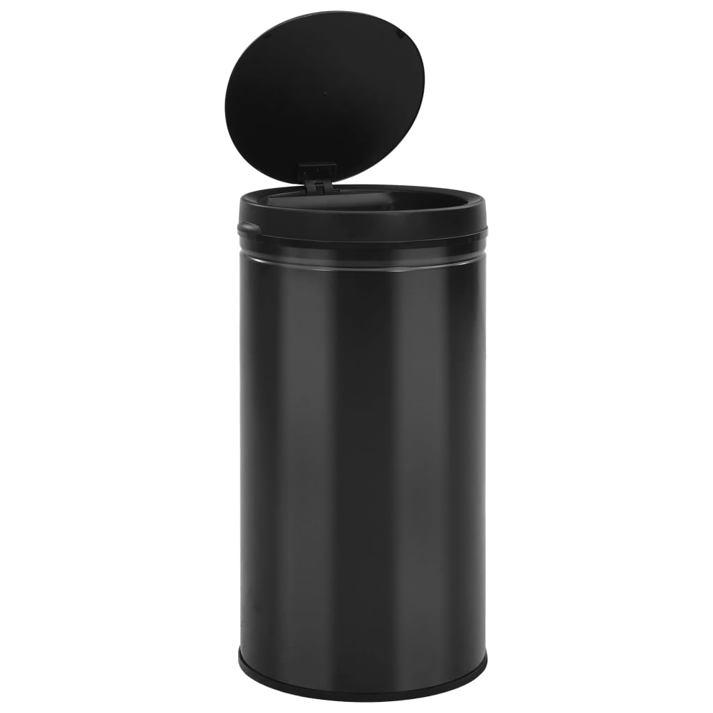 Coș de gunoi automat cu senzor, 60 L, negru, oțel carbon Lando - Lando
