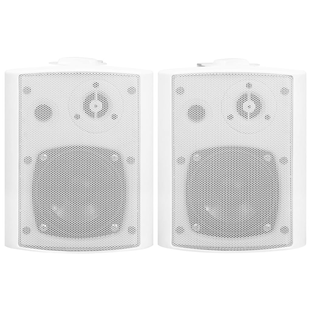 Boxe stereo de perete, 2 buc., alb, 80 W, interior/exterior Lando - Lando