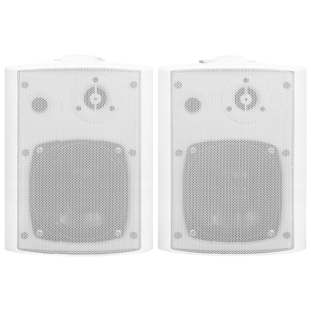 Boxe stereo de perete, 2 buc., alb, 100 W, interior/exterior Lando - Lando