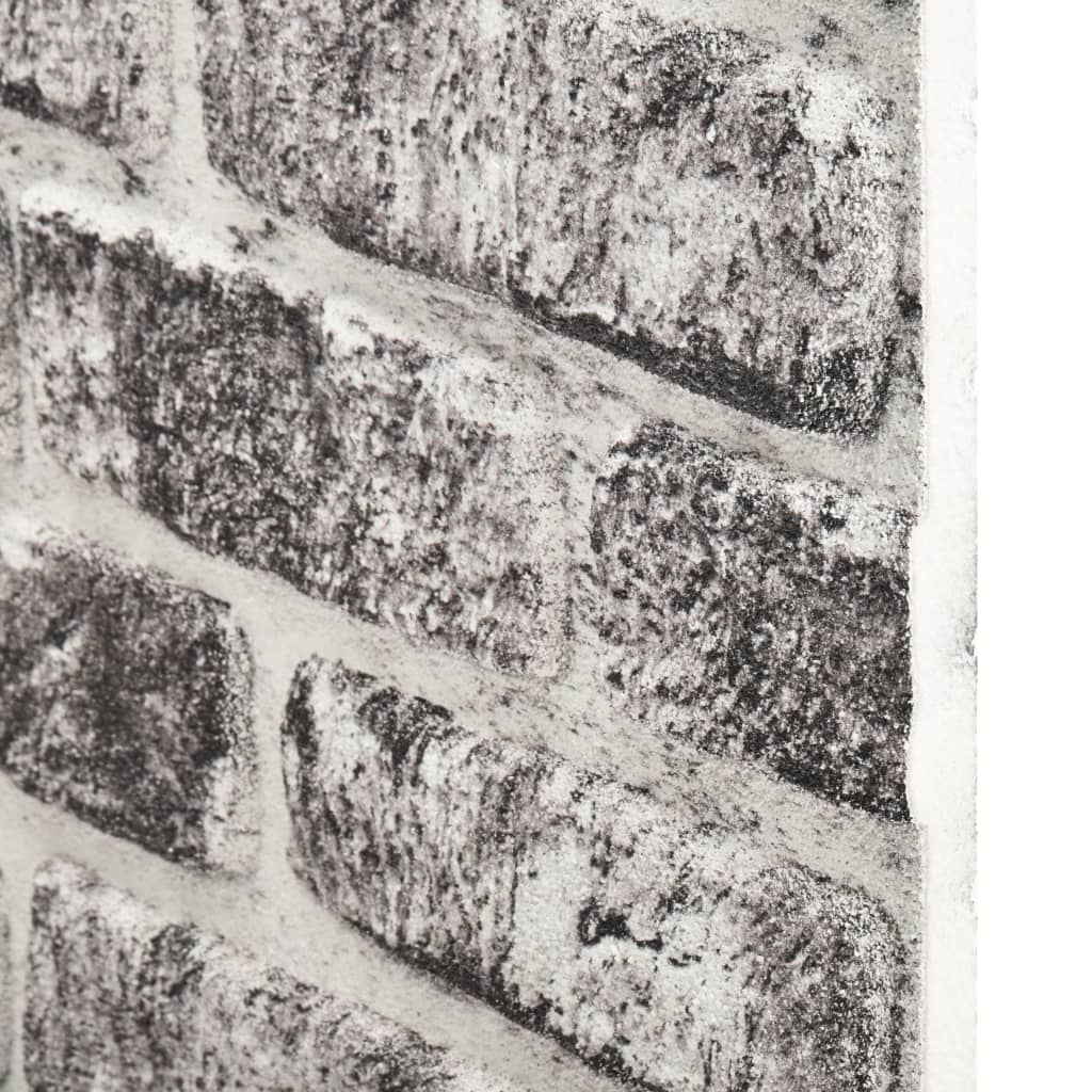Panouri de perete 3D, model cărămidă, gri închis, 11 buc., EPS - Lando