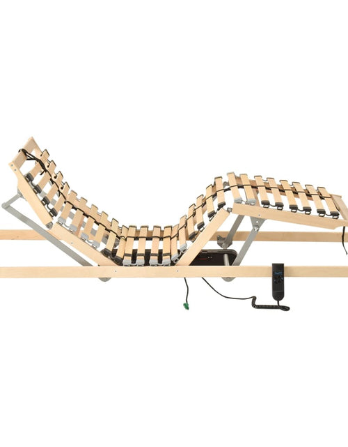 Загрузите изображение в средство просмотра галереи, Bază de pat electrică cu șipci, 28 șipci, 7 zone, 90 x 200 cm - Lando
