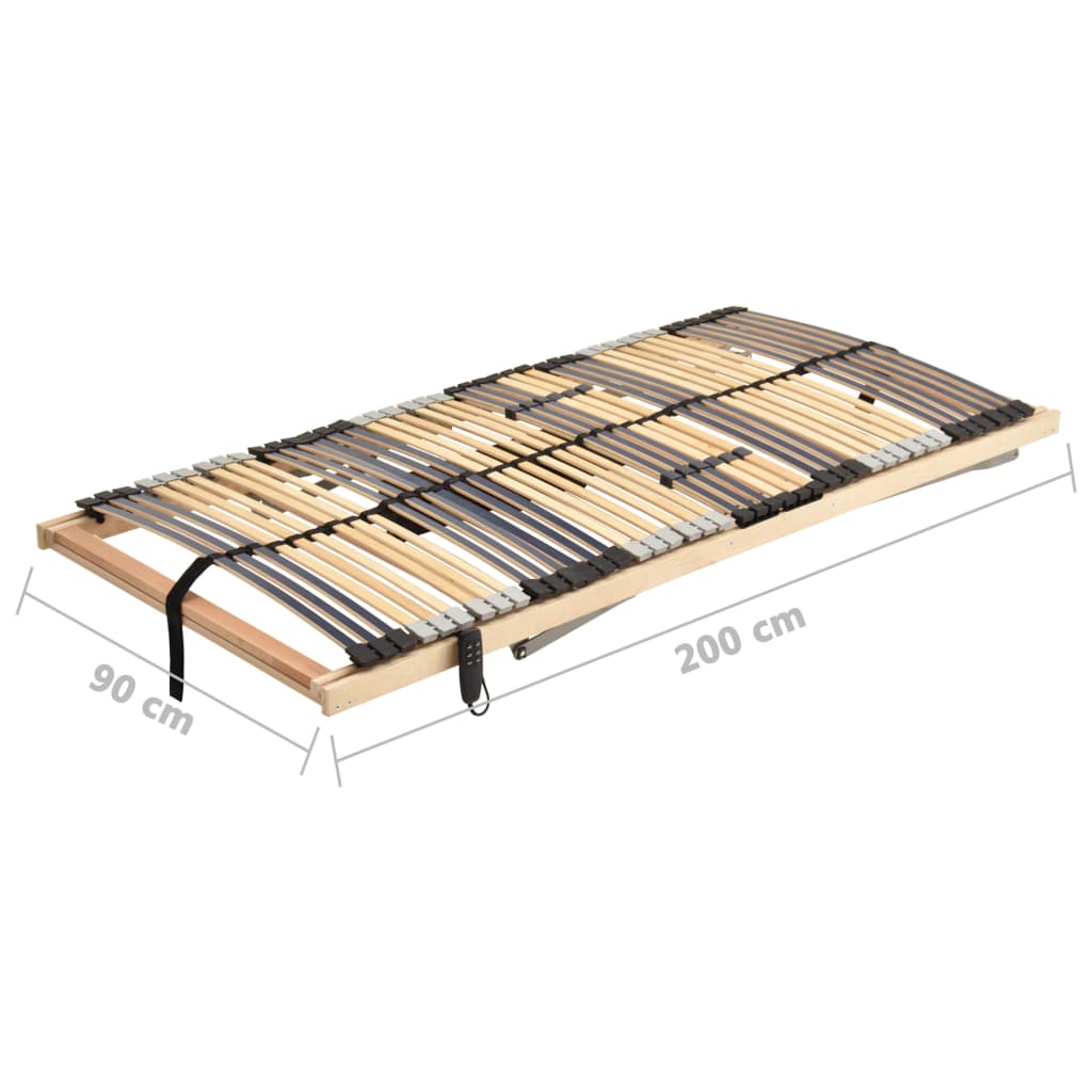Bază de pat electrică cu șipci, 42 șipci, 7 zone, 90 x 200 cm - Lando
