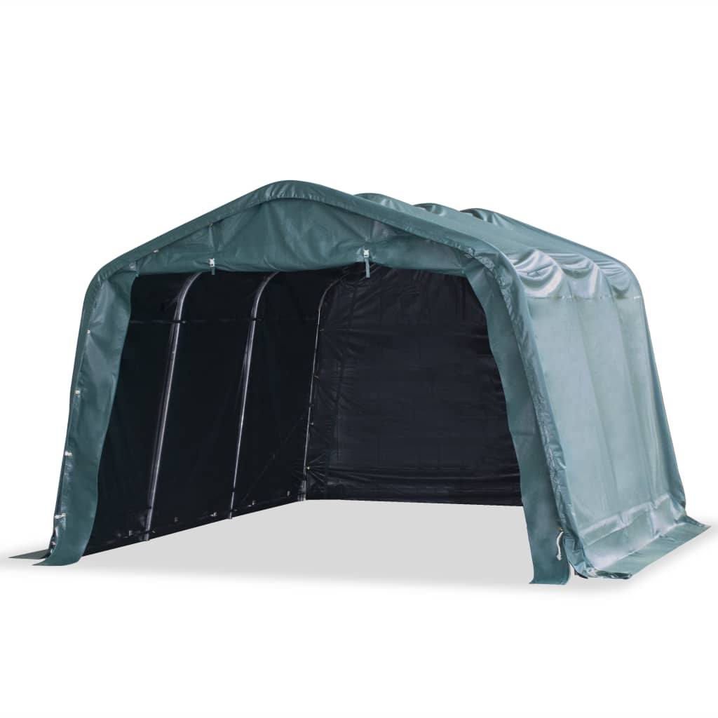 Cort de animale detașabil verde închis 3,3x4,8m PVC 550g/m² Lando - Lando