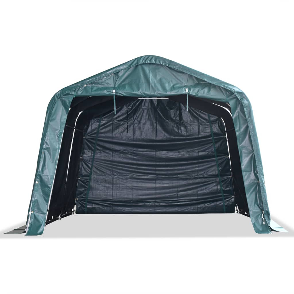 Cort de animale detașabil verde închis 3,3x4,8m PVC 550g/m² Lando - Lando