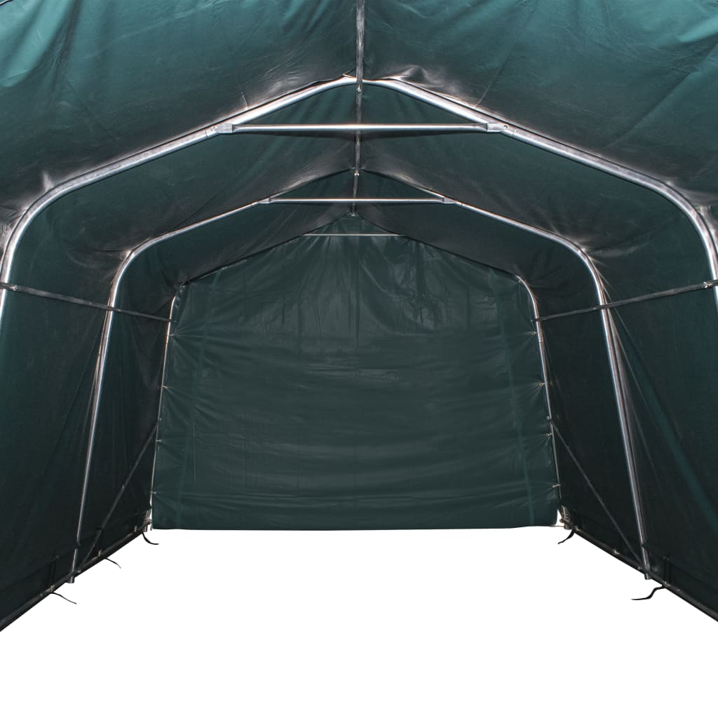 Cort de animale detașabil verde închis 3,3x4,8m PVC 550g/m² Lando - Lando