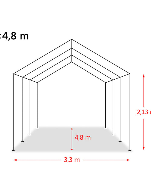 Încărcați imaginea în vizualizatorul Galerie, Cort de animale detașabil verde închis 3,3x4,8m PVC 550g/m² Lando - Lando
