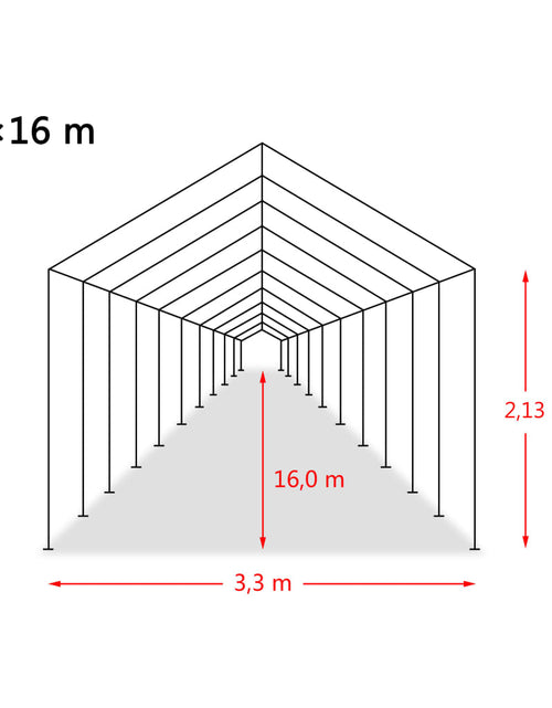 Încărcați imaginea în vizualizatorul Galerie, Cort mobil pentru animale verde închis 3,3x16 m PVC 550 g/m² Lando - Lando
