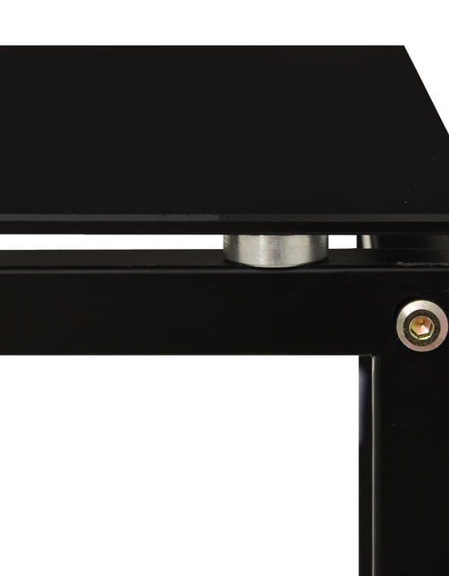 Загрузите изображение в средство просмотра галереи, Masă laterală, negru, 40x40x60 cm, sticlă securizată Lando - Lando
