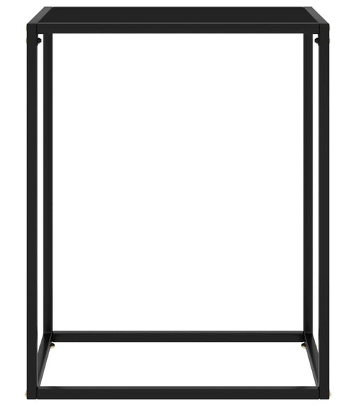 Încărcați imaginea în vizualizatorul Galerie, Masă consolă, negru, 60x35x75 cm, sticlă securizată

