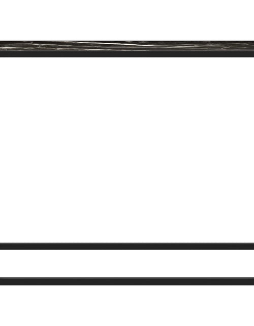 Загрузите изображение в средство просмотра галереи, Masă consolă, negru, 100x35x75 cm, sticlă securizată Lando - Lando
