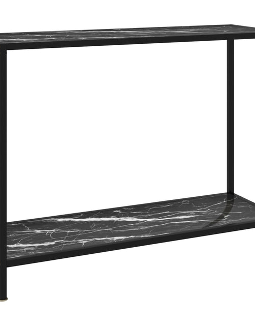 Încărcați imaginea în vizualizatorul Galerie, Masă consolă, negru, 100 x 35 x 75 cm, sticlă securizată Lando - Lando
