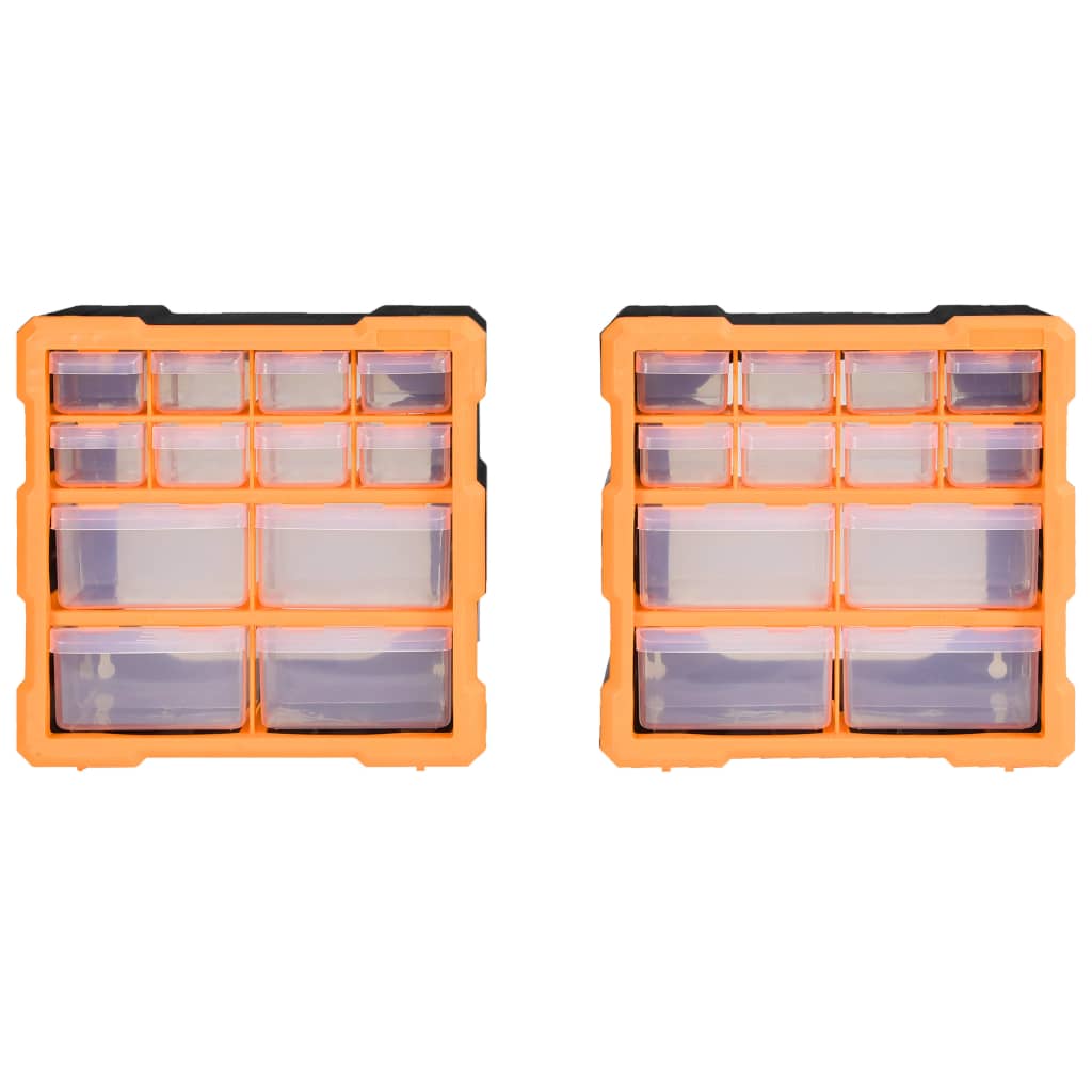 Organizatoare cu 12 sertare, 2 buc., 26,5 x 16 x 26 cm Lando - Lando