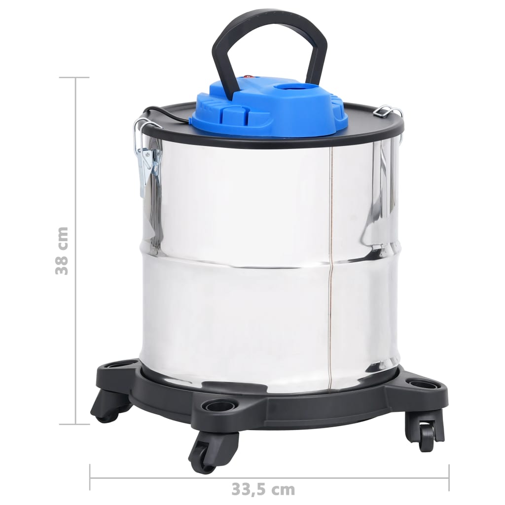 Aspirator de cenușă filtru HEPA, 1200 W, 20 L, oțel inoxidabil Lando - Lando