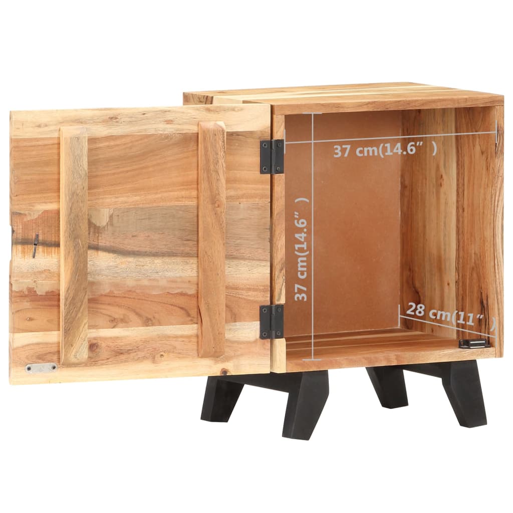 Lando-Noptieră, 40 x 30 x 51 cm, lemn masiv de acacia- mobila
