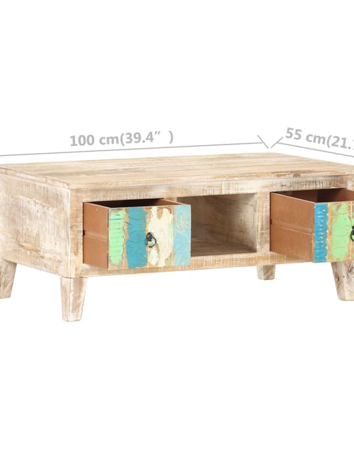Загрузите изображение в средство просмотра галереи, Măsuță de cafea, 100 x 55 x 40 cm, lemn de acacia nefinisat Lando - Lando
