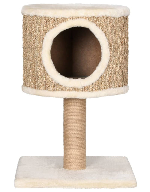 Încărcați imaginea în vizualizatorul Galerie, Ansamblu pisici cu casă și stâlp de zgâriat 52 cm iarbă de mare Lando - Lando
