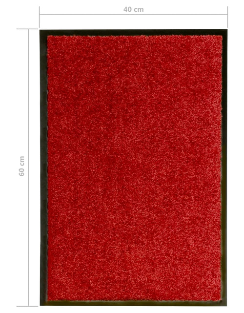 Загрузите изображение в средство просмотра галереи, Covoraș de ușă lavabil, roșu, 40 x 60 cm Lando - Lando
