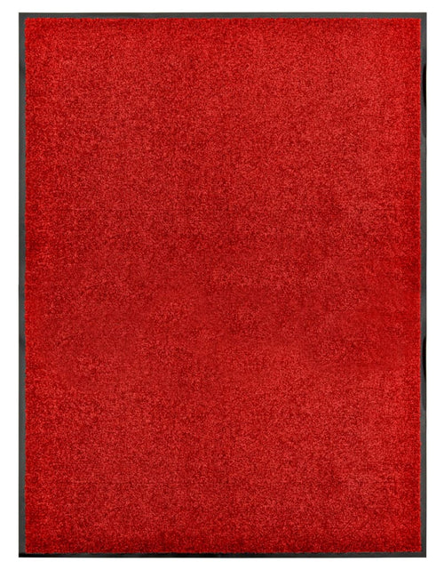 Загрузите изображение в средство просмотра галереи, Covoraș de ușă lavabil, roșu, 90 x 120 cm Lando - Lando
