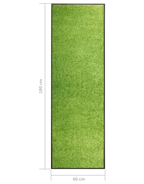 Încărcați imaginea în vizualizatorul Galerie, Covoraș de ușă lavabil, verde, 60 x 180 cm - Lando

