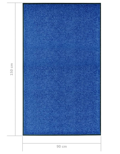 Загрузите изображение в средство просмотра галереи, Covoraș de ușă lavabil albastru 90x150 cm Lando - Lando

