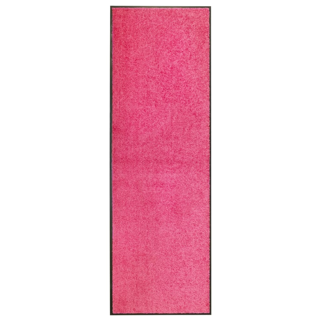 Covoraș de ușă lavabil, roz, 60 x 180 cm - Lando