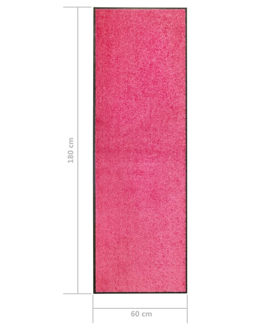 Încărcați imaginea în vizualizatorul Galerie, Covoraș de ușă lavabil, roz, 60 x 180 cm - Lando
