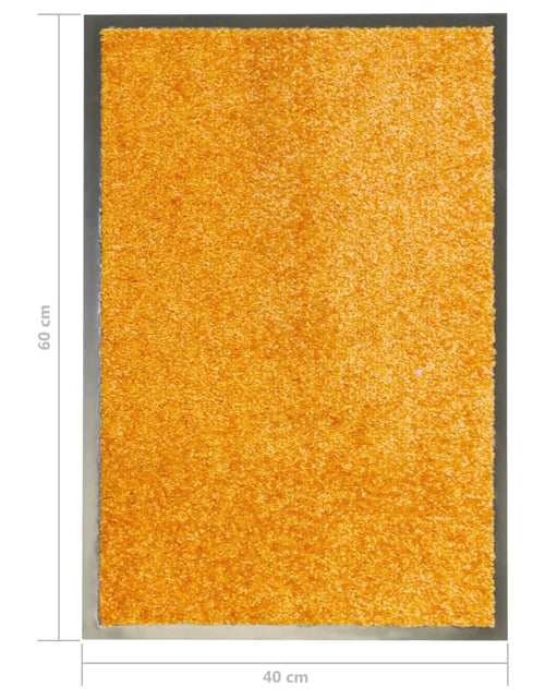 Загрузите изображение в средство просмотра галереи, Covoraș de ușă lavabil, portocaliu, 40 x 60 cm Lando - Lando

