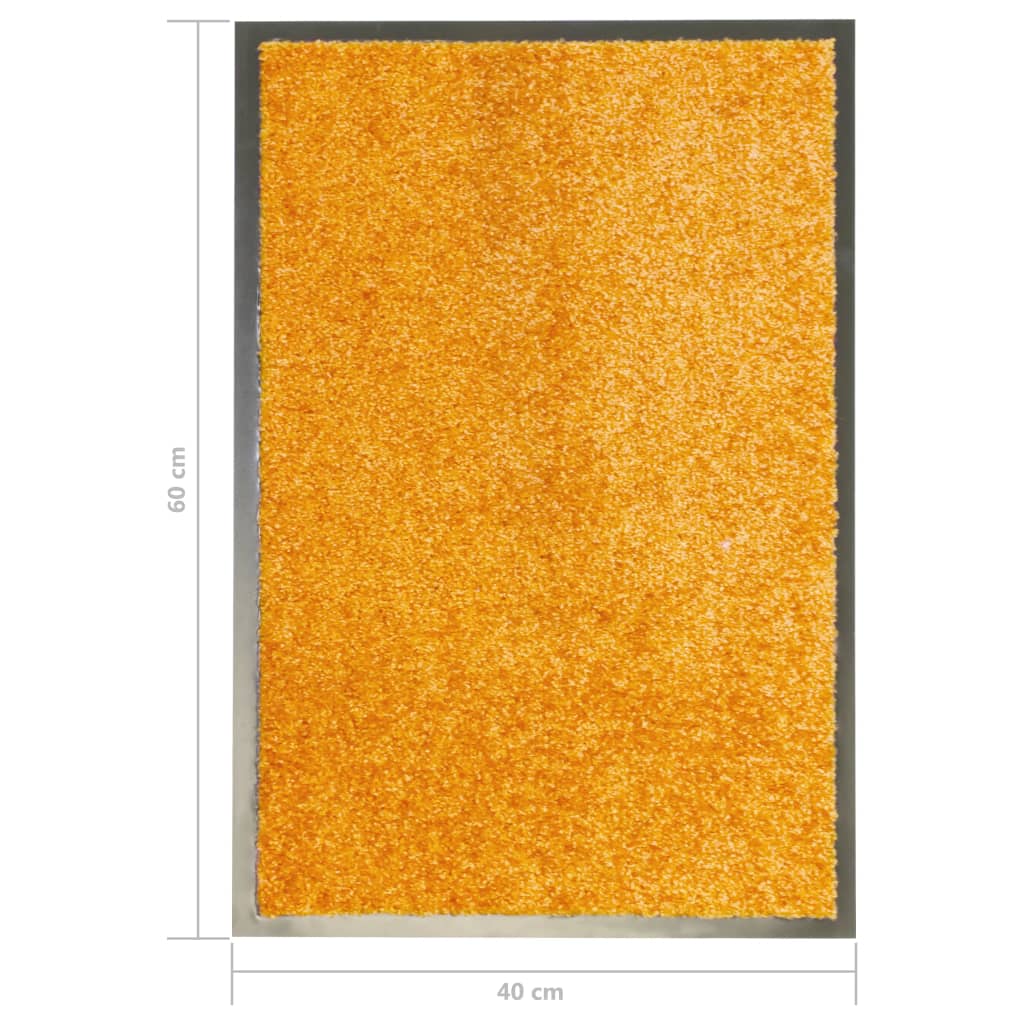 Covoraș de ușă lavabil, portocaliu, 40 x 60 cm Lando - Lando