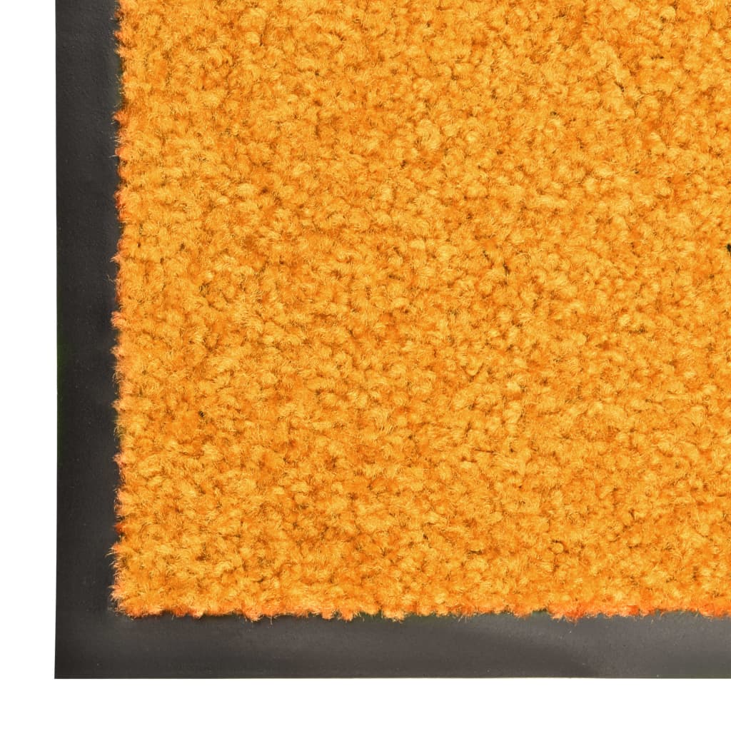 Covoraș de ușă lavabil, portocaliu, 60 x 180 cm - Lando