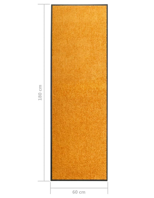 Încărcați imaginea în vizualizatorul Galerie, Covoraș de ușă lavabil, portocaliu, 60 x 180 cm - Lando
