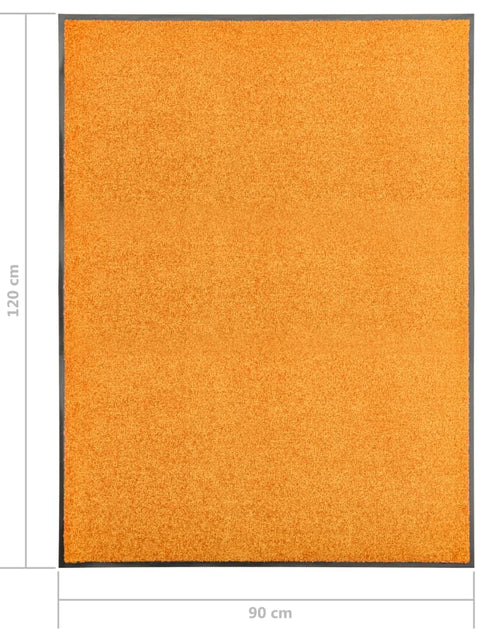 Încărcați imaginea în vizualizatorul Galerie, Covoraș de ușă lavabil portocaliu 90x120 cm Lando - Lando
