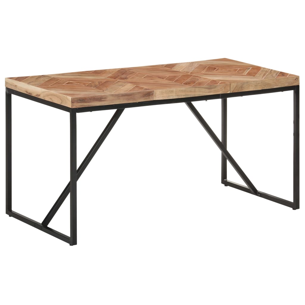 Masă de bucătărie, 140x70x76 cm, lemn masiv acacia/mango - Lando